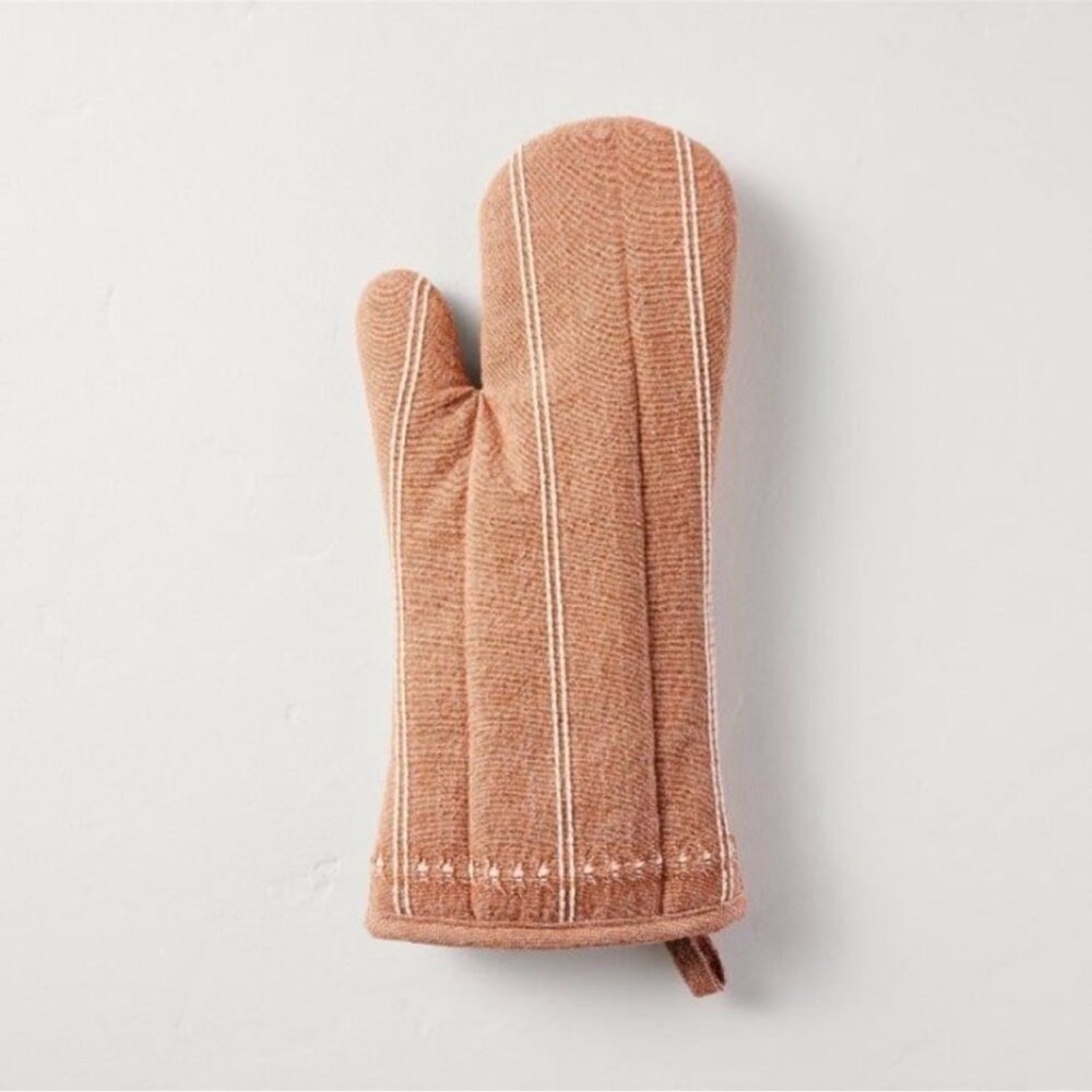 Hearth & Hand Striped Pumpkin Brown Orange Oven Mitt Fall 2024 NEW! Pot Holder